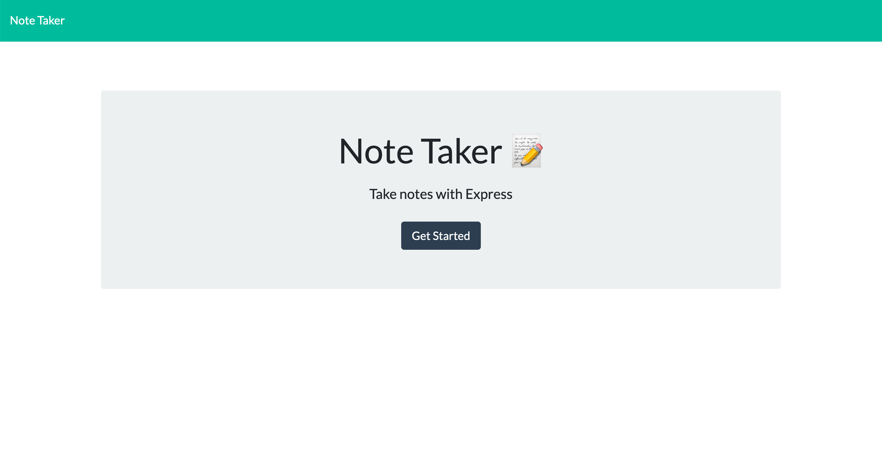 Noter Taker app screenshot